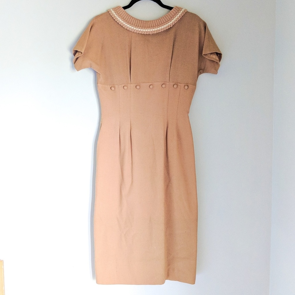 Vintage Mindy Ross Fitted Crochet Collar Dress ❤ - Picture 2 of 8